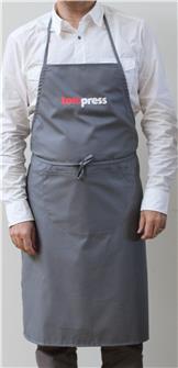 Graue Küchenschürze, Tom Press