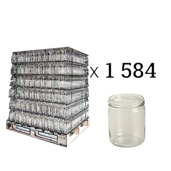 Einmachglas für Gésiers (Geflügelmägen), Sahne… 446 ml, je 12