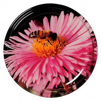 82-mm-Twist-off-Deckel für Honigglas, Waben, Blumen, 10 Stück