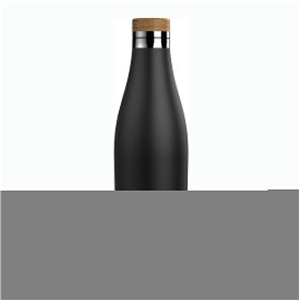 Sigg Meridian Isotherm Trinkflasche Edelstahl 0,5 Liter mit Edelstahl Verschluss in Schwarz